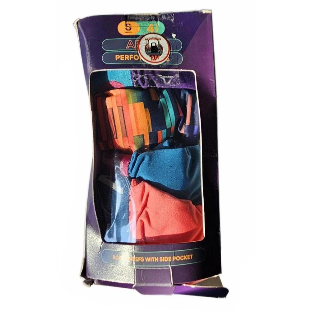 AERO Performance Boxer Briefs 4 Pack Men's Size Small S Side Pocket NIB